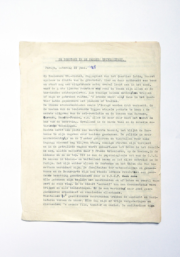 Originele brief 22 juni 1968